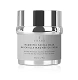 Vitasei Magnetic Dead Sea Mud Mask for Face & Body, Spa Quality Pore Reducer for Acne, Blackhead & Oily Skin, Facial Mask for Deep Cleansing, Hydration W/Pearl Powder, Natural Oils, Vitamin- 1.7 Fl Oz