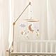 Baby Mobile Halterung für Babybett, Mobile Halterung Holz Wolken, abnehmbarer Baby-Mobile-Aufhänger, höhenverstellbar, für Aufhängung Windspiele Bettglocke, Baby Bett Spielzeuge (Holzfarbe)