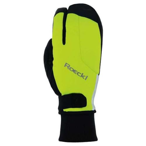 Roeckl Villach 2 Trigger Winter Fahrrad Handschuhe lang Fluo gelb 2023: Größe: 10