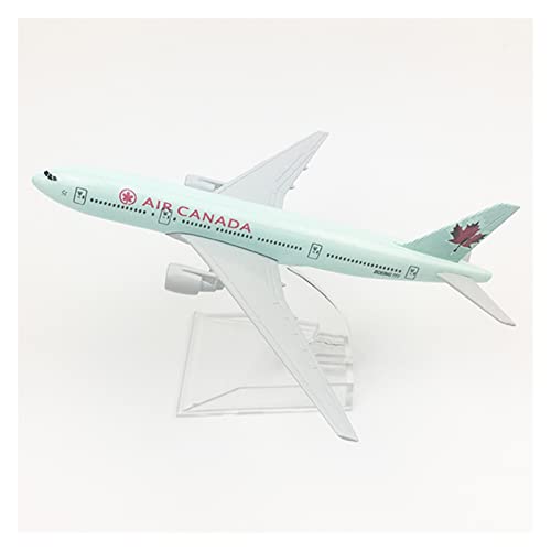 Modelo de avión de aleación fundido Boeing B777 miniatura coleccionable de 16cm 2