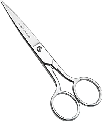 HALO FORGE 6” Sharp Embroidery Fabric Scissors, Forged Stainless Steel Small Heavy Duty Precision Point Tip Detail Sewing Shears for Dressmaker Tailor Cutting Thread, Yarn, Crafting