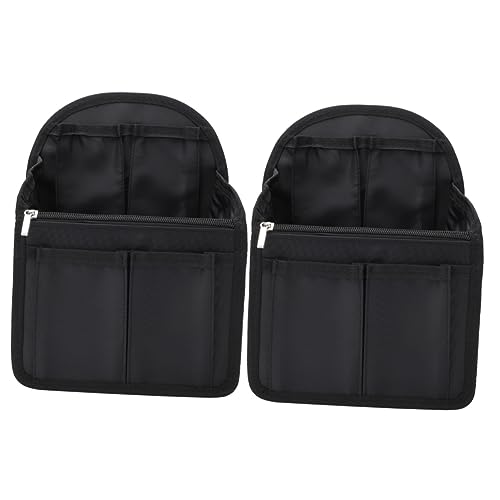 Organisateur de voyage LIFKOME : lot de 2 trousses de rangement portables style coréen noir