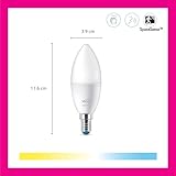 WiZ Smart Bulb, E14 Colour, Smart Dimming LED, Connected WiFi Works with Alexa, Google Assistant & HomeKit, App Control for Home Indoor Lighting, Livingroom, Bedroom, Dining Room, Energy Monitoring - Image 3