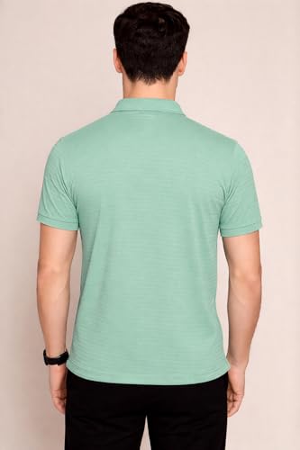 Image of Preneum Men's Polo T‑Shirt | Comfortable Rich Polycotton, Band Collar, Regular Fit | Stylish & Premium All Day Wear (Available in Plus Sizes)