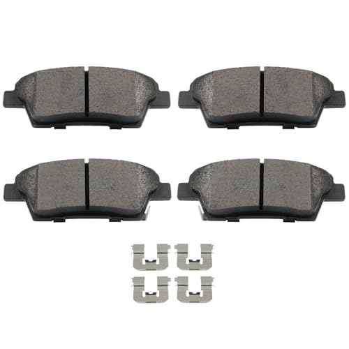Image of cciyu D1551 D1396 Brake Pads w /Hardware Front Rear Disc Brake Pad Set | Fit For Hyundai For Genesis 2010-2014