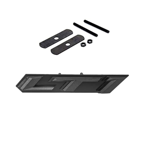 Image of 1PC Grille LT1 Emblem 3D Side Door Badge Sticker Letters Nameplate Compatible with 2017-2024 84534516 SS LT1 Black