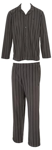 Emporio Armani Men's Printed Brushed Fabric Long Pajamas