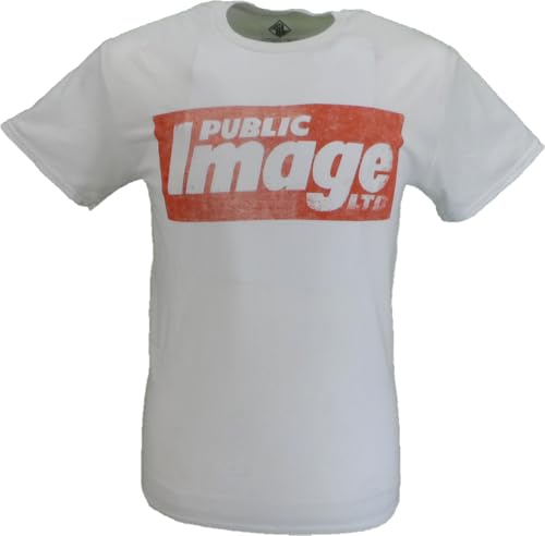 Image of Mazeys Mens Public Image Ltd Officially Licensed T Shirts (UK, Alpha, L, Regular, Regular, Public Image)
