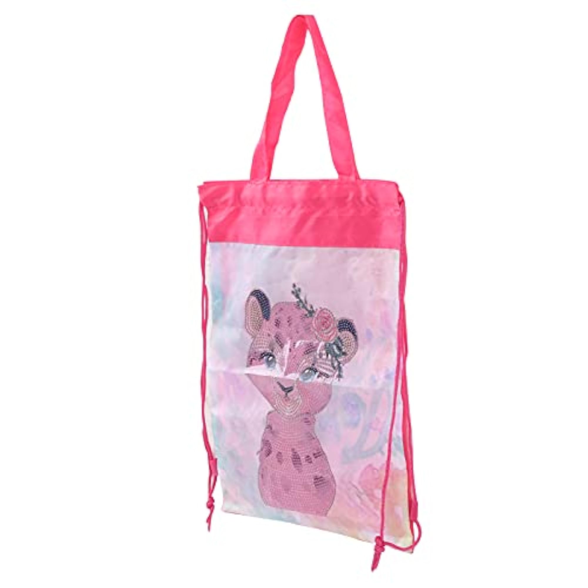 Lightweight Polyester Handbag with Drawstring, Birthday Gift