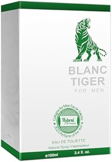 Hybrid & Company Blanc Tiger For Men Confident And Agile Masculinit Scent Mens Perfume,3.4 Fl Oz