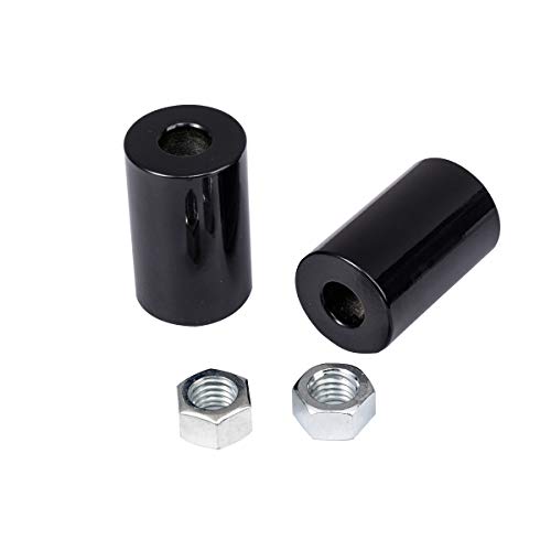 2'' Rise Handlebar Risers Extension For Harley Davidson 1-1/4'' Handlebars Black Motorcycle Spacers #TOP1