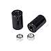 2'' Rise Handlebar Risers Extension For Harley 1-1/4'' Handlebars Black Motorcycle Spacers Made of Alloy Steel