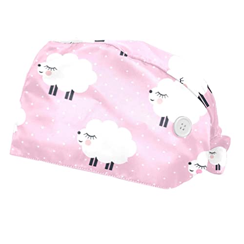 Casquettes de travail ajustables mouton pour retenir les cheveux longs