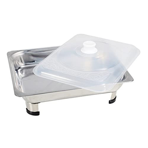 DOITOOL Conjunto de buffet de pratos para chafing - Bandejas de buffet de aço inoxidável para servir