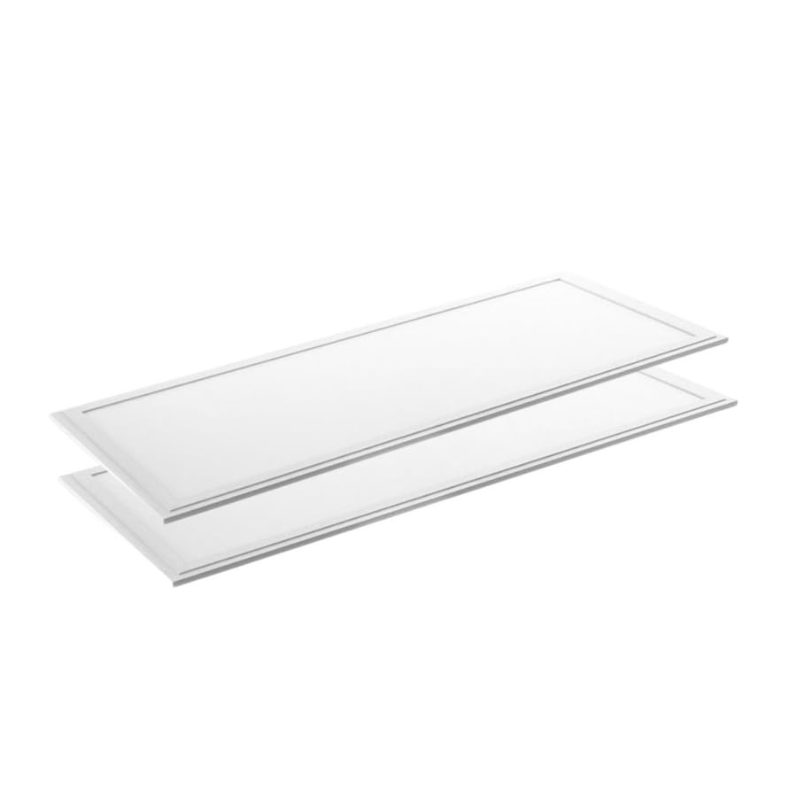 LUXULA 2er Pack LED Panel 120x30cm - 4000K Neutralweiß 36W 3600lm flimmerfrei - Backlit - Rasterleuchte Einbaupanel für Rasterdecke - Bürolampe inkl. 230V Netzteil