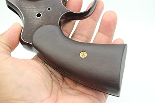 Vitoonwood Colt 1917 & 1909 U.s. Army Grips New Service M1917 Revolver Vintage Hard Wood Smooth Aftermarket Custom Grip And Screw #TOP7
