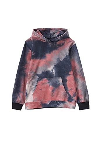 Image of Deeorla Little Boys Girls Cotton Tie Dye Hoodies Long Sleeve Pullover Sweatshirts for Big Kids 5-15Years