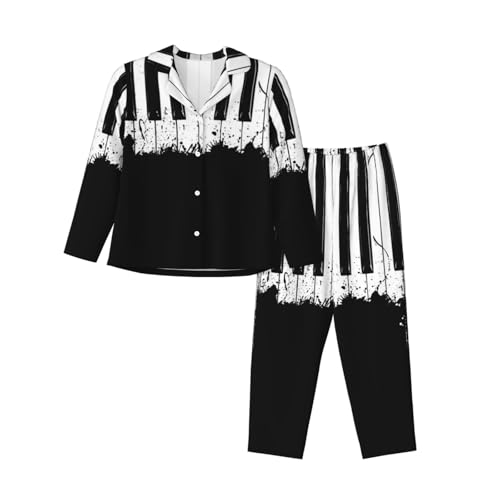 Pyjama imprimé piano femme EdWal idéal pour vos soirées cocooning et matins doux