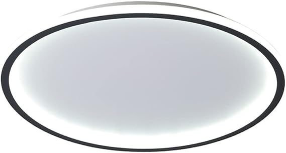 Prolux Modern LED Flush Mount Ceiling Light, LED Black Close to Ceiling Light,Dimmable Ceiling Lamp Lighting Fixture for Kitchen, Living Room, Bedroom, Laundry Room(size-40)