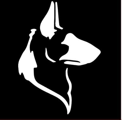 German Shepard Dog Lover Vinyl Sticker Decals (Pack of 2) for Car Bumper Window Laptop Tablet Phone (4