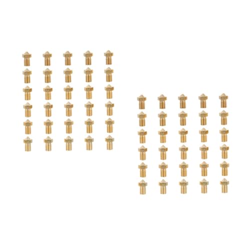 Cabilock 60pcs Thread Brass Nozzle for Printer Practical Printer Nozzle Part Useful for Printing Accessories