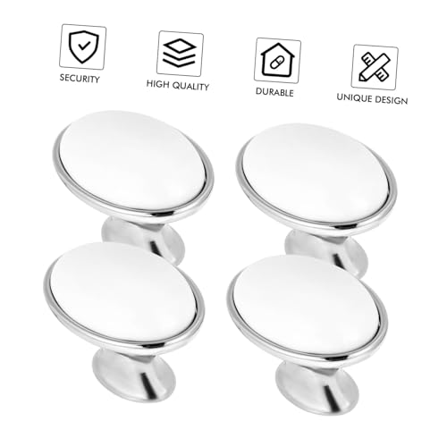 Kisangel 4個 ??形?合家具取っ手 引き出し用キャビネットハンドル ワードローブドアハンドル おしゃれなレトロデザイン 簡単取り付け可能