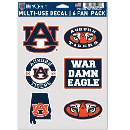 Ventilateurs Auburn Tigers multi-usage : lot de 6 ventilateurs portables de table
