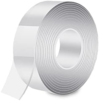 Gvolatee 3M dwustronna ta?ma klejca, bardzo mocna, przezroczysta, nano tapet, dwustronna tama klejca, zmywalna, dwustronna, nie pozostawia ladów, do wielokrotnego, dywany, fotograficzn, do samochodu