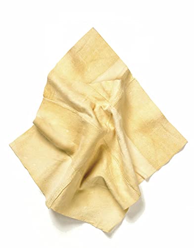HUL Stitched Natural Authentic Chamois Leather Cloth | 1 Sq Ft Chamois Shammy Leather Wash Cloth | Car Shammy Leather Cleaning Cloth | Dry And Polish