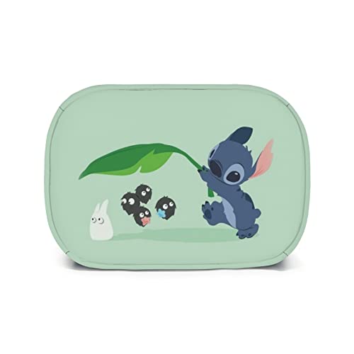 Hugkttj Green Cartoon Insulated Lunch Bag Reusable Cooler Lunch Box Organizer For Women Outdoor Party Picnic Travel #TOP7