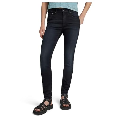 G-STAR RAW Damen Jeans 3301 High Waist Skinny, Blau (Dk Aged 5245-89), 23W / 30L