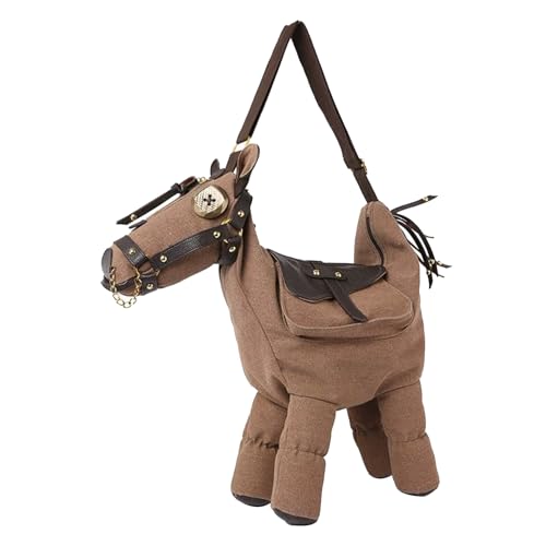 Sac à main fantaisie cheval à bandoulière réglable pour smartphone et clés
