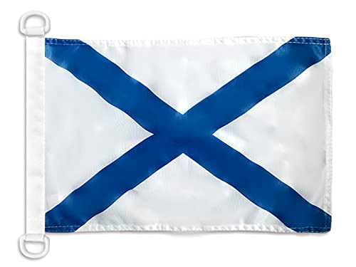 AZ FLAG Russian Navy Nautical Flag 45 x 30 cm Russian Navy Boat Flag 30 x 45 cm