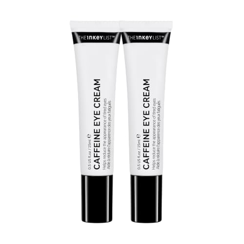 The INKEY List Caffeine Eye Cream Duo, Reduce Eye Puffiness and Dark Circle, Blur Fine Lines, 0.5 fl oz (2 Pack)