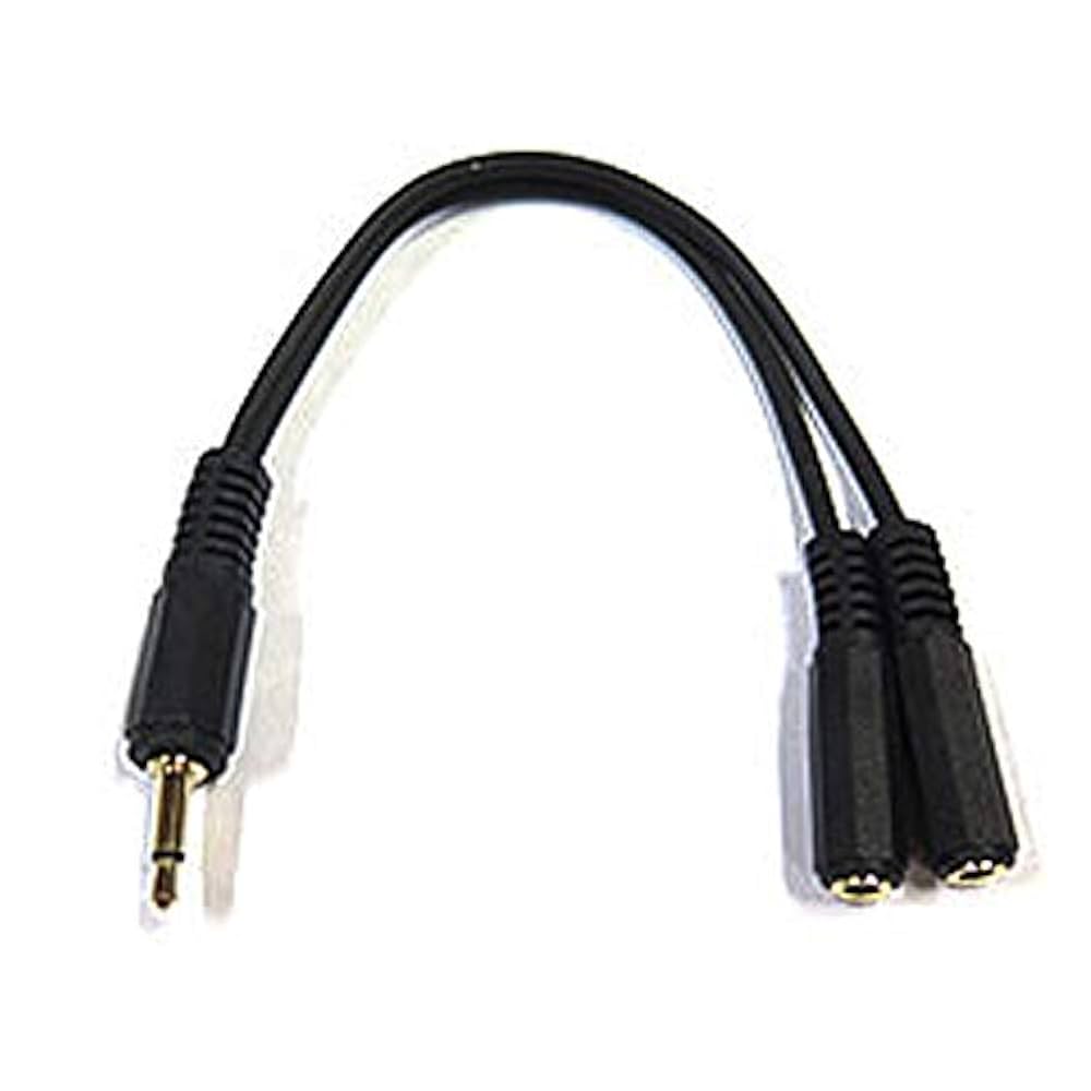 Amazon | オーディオ分配ケーブル(3.5mmモノラル(オス)と3.5mm