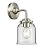 Innovations 284-1W-SN-G52 Small Bell 1 Light Sconce Part of The Nouveau Collection, Brushed Satin Nickel