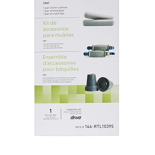 Mckesson Crutch Accessory Kit For Using Quick-Adjust Aluminum Crutch, 8 Count, 1 Pair #TOP6