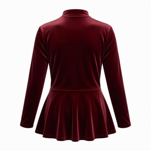 Aniywn Velvet Blazer Women Black Christmas Open Front Formal Suit Jacket | Velvet Blazer Jackets For Women Notch Lapel Open Front Cardigan Ruffle Hem Fall Business Casual Work Office Blazer Jacket - image 2
