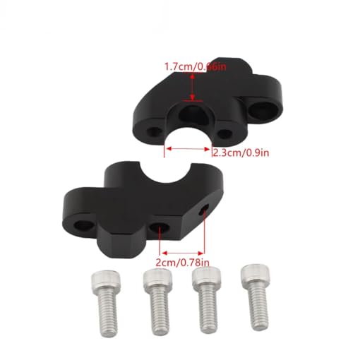 Élévateurs guidon pour CB500X CB500F 2013-2017 support de montage alu noir