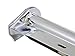 TBOZZ Chrome Straight Spring Loaded Mud Flap Hanger,Round Tube Style,1-1/8