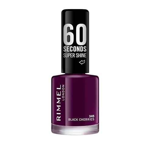 Rimmel 60 Seconds Super Shine 345-Black Cherries, 8 ml