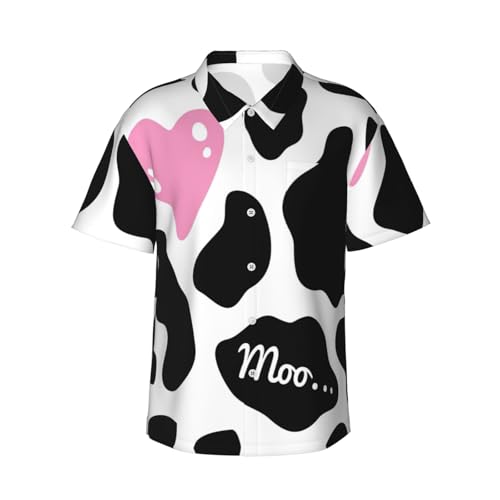 Chemise hawaïenne homme noir et blanc vacances plage vêtement été décontracté