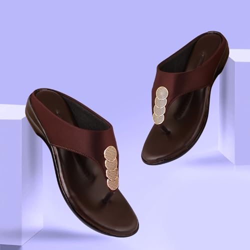 Image of Women's Fashion Sandal | Faux Leather, Comfortable & Stylish Wedges | Ideal for Casual & Formal