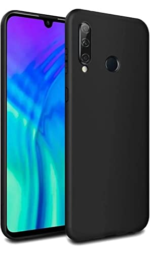 Image of Mobile Back Cover Case for Honor 20I, Hry-Tl00T, Hry-Al00Ta (Silicone Case|CameraProtection|Black SC1510)