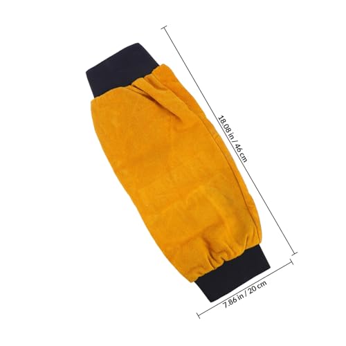 Mangas de cuero para soldadura LABRIMP con protector de brazo elástico 2