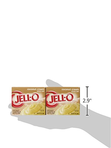 Jell-O Instant Coconut Cream Pudding & Pie Filling (3.4 Oz Boxes, Pack Of 6) #TOP5
