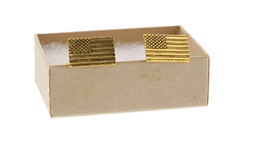 Gold American Flag Cufflinks By Classic Cufflinks #TOP3
