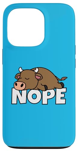 Lazy Bull Dairy Farmer Rancher Not Today Nope �X�}�z�P�[�X iPhone 13 Pro �p
