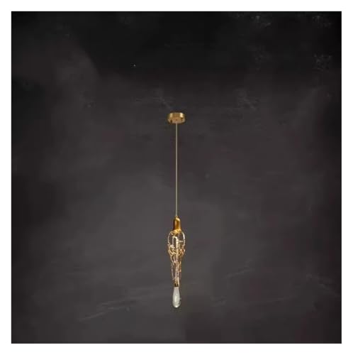 Luxury Modern Long Crystal Chandelier Penthouse Lobby Tone Gold R...