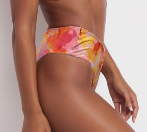 Image of geluboao Women's Bikini Bottom Sexy V Cut High Cut Swimsuit High Waisted Bathing Suit Bottoms